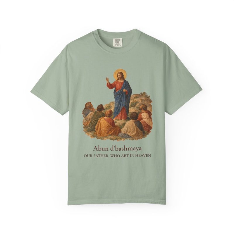 Aramaic Lord's Prayer Shirt with our Father Aramaic T-Shirt
