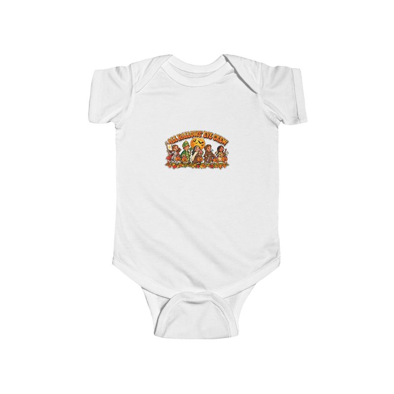 Baby All Hallows Eve Crew Bodysuit with infant Saint Parade One Piece