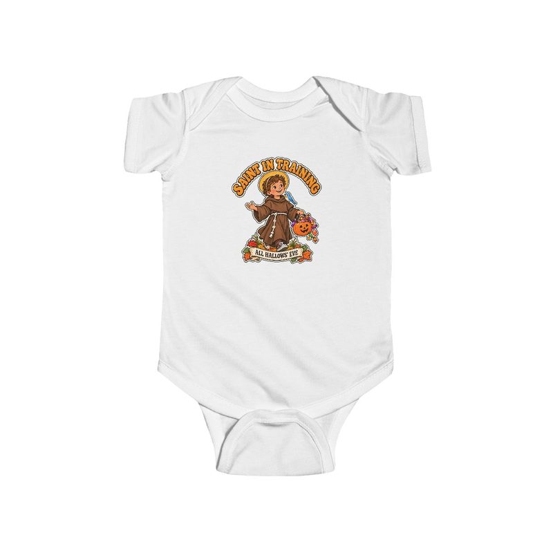 Baby Saint in Training Bodysuit with infant All Hallows Eve One Piece