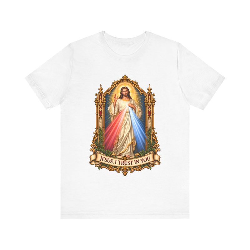 Divine Mercy Shirt with jesus I Trust in You Tee