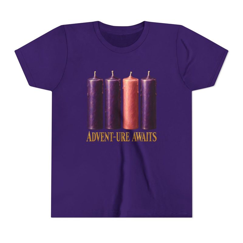 Kids Advent-ure Awaits Shirt with youth Catholic Advent Tee