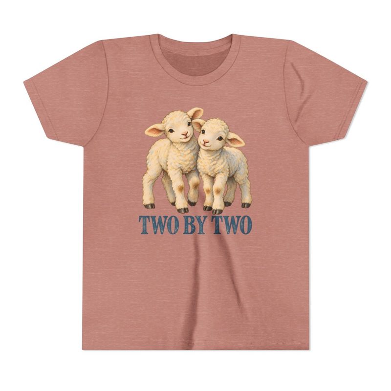 Kids Two by Two Shirt with youth Twin Lambs Tee