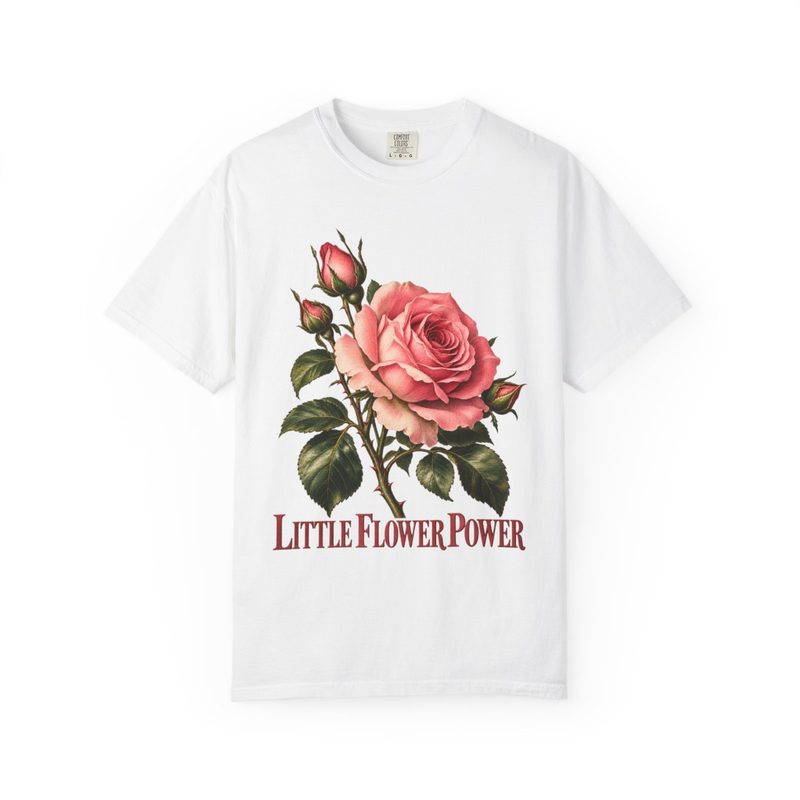 Little Flower Power Shirt with st Therese Catholic T-Shirt