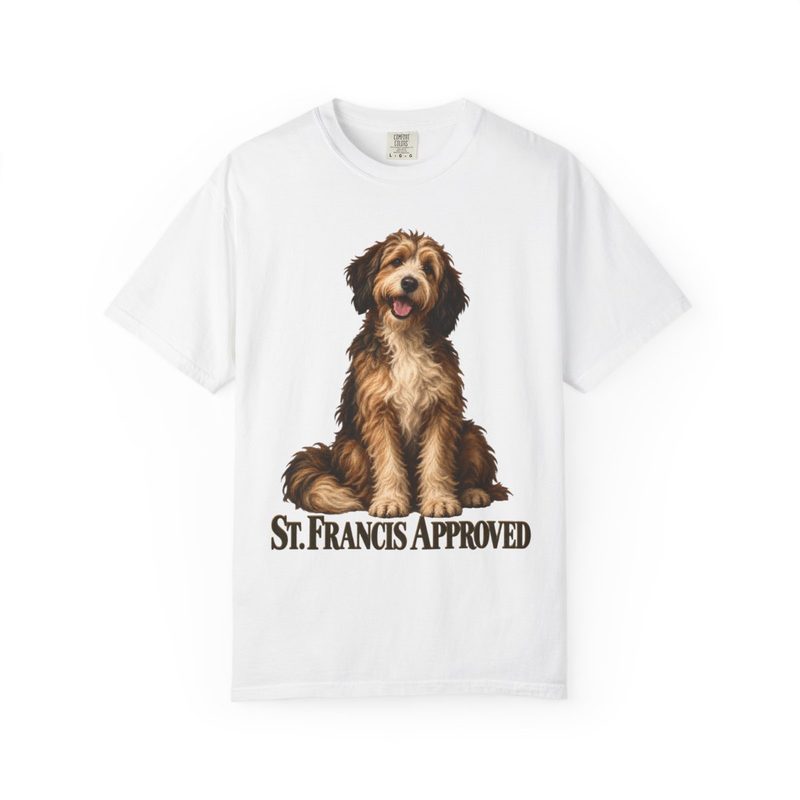 St Francis Approved Shirt with catholic Dog Lover T-Shirt