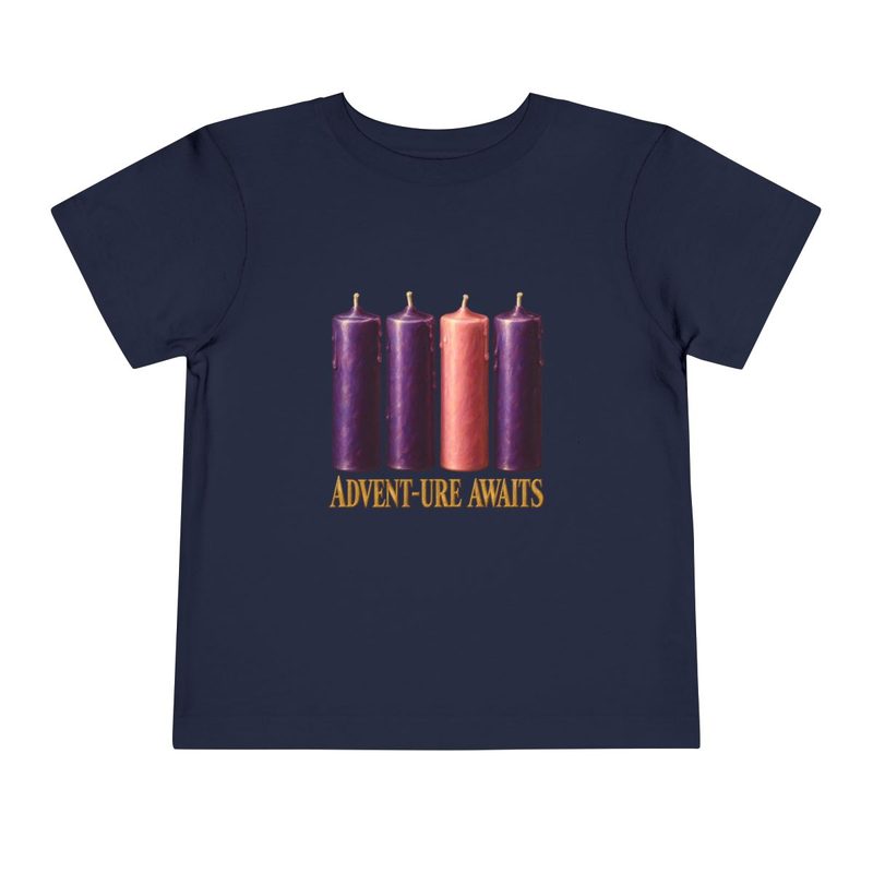 Toddler Advent-ure Awaits Tee with catholic Advent Shirt