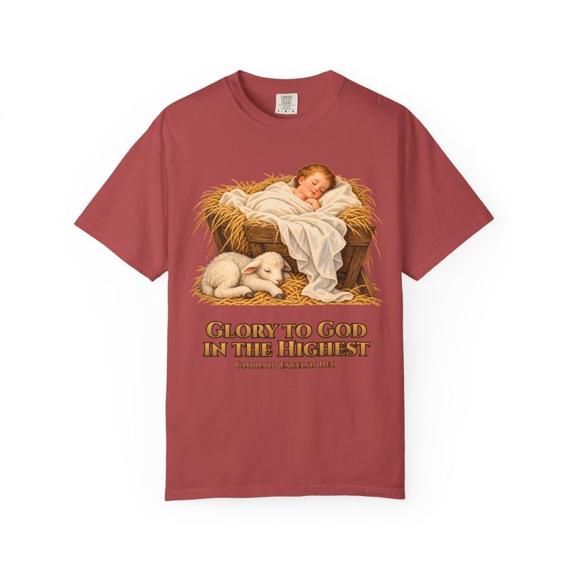Glory to God in the Highest Shirt, Crimson shirt