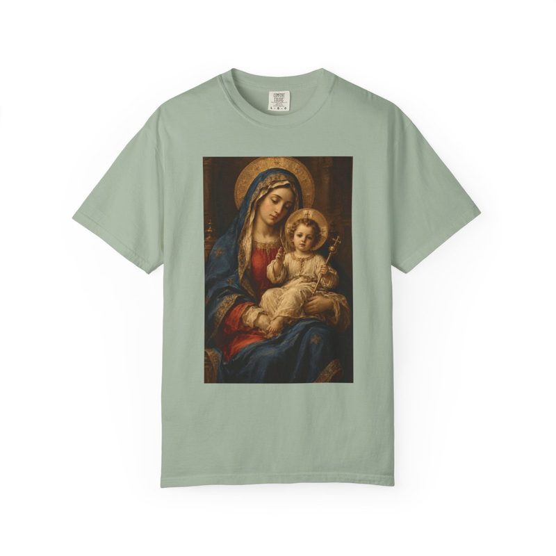 Madonna and Child Painting Tee, Bay shirt