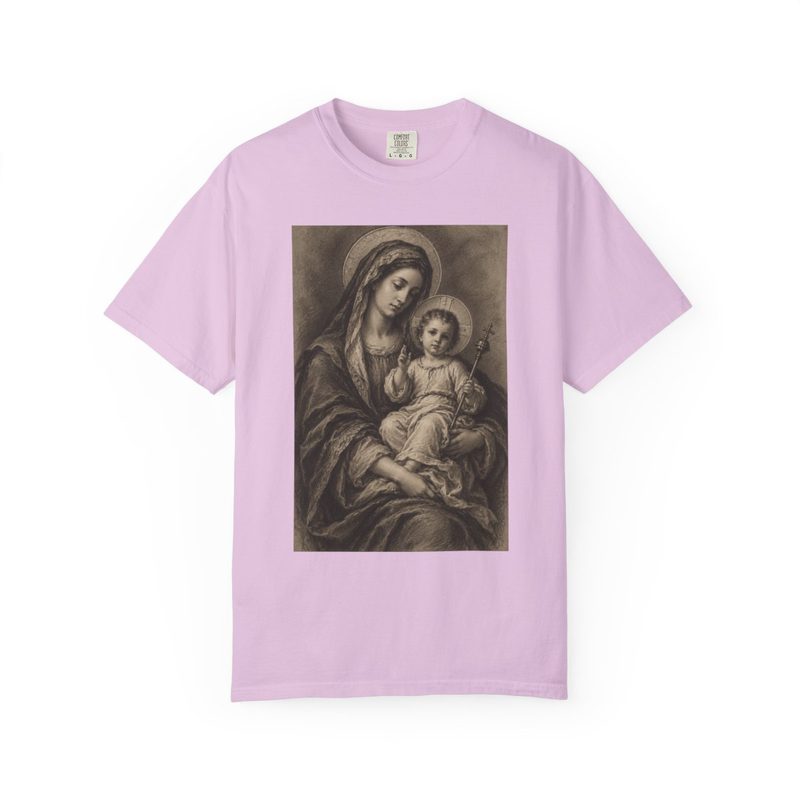 Madonna and Child Shirt, Orchid shirt